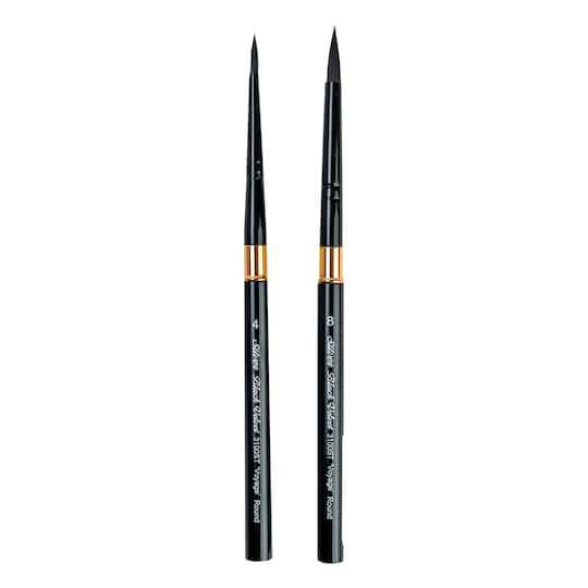Silver Brush Limited Black Velvet® Large Travel Round Brushes Set